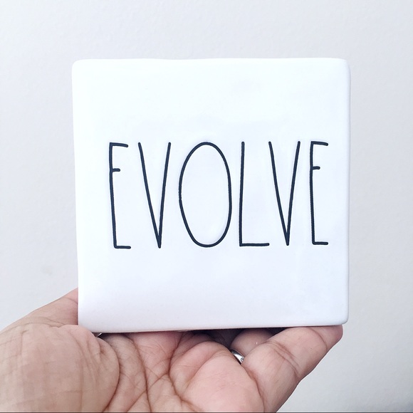 Rae Dunn Think, Evolve Motivational Desk Plaque - Picture 2 of 4